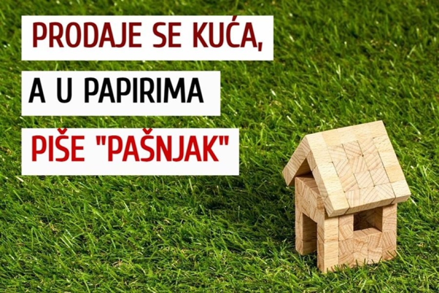 Prodaje se kuća, a u papirima piše pašnjak