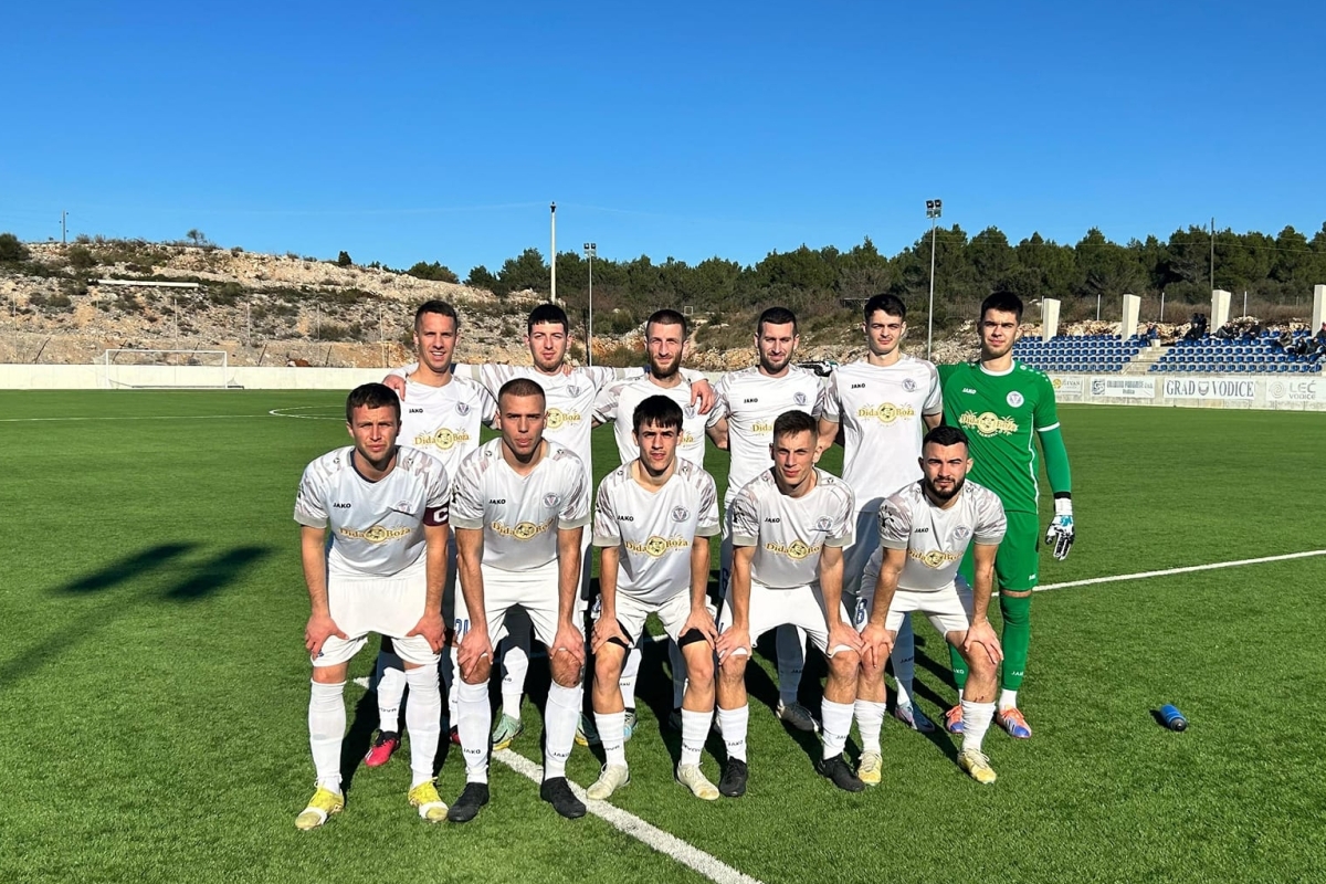 NK Vodice uspješno završio pripremni period pobjedom nad NK Dinara Knin