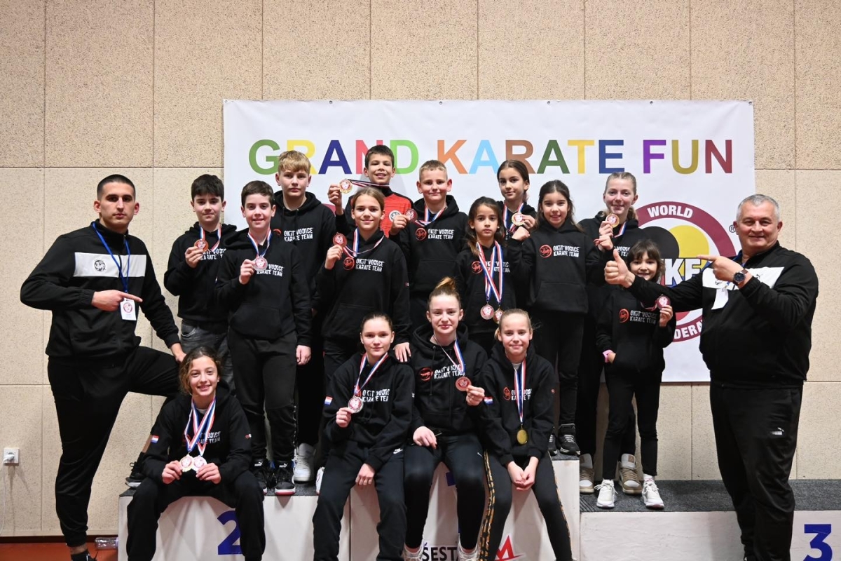 "Okit Vodice" drugi najbolji na "Grand Karate Fun" turniru