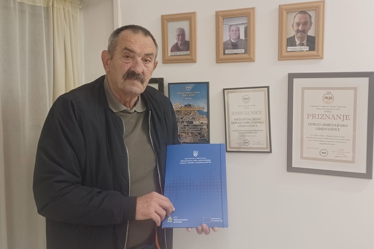 Projekt „Zaželi egzistenciju II“ Udruge umirovljenika Vodice: Još jedna inicijativa za potporu starijima u Vodicama