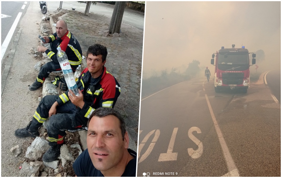 Plaketa Grada Vodica za Marija Jozića, Nikolu Tintora i Ivicu Budimira za herojski čin spašavanja života tijekom katastrofalnog požara