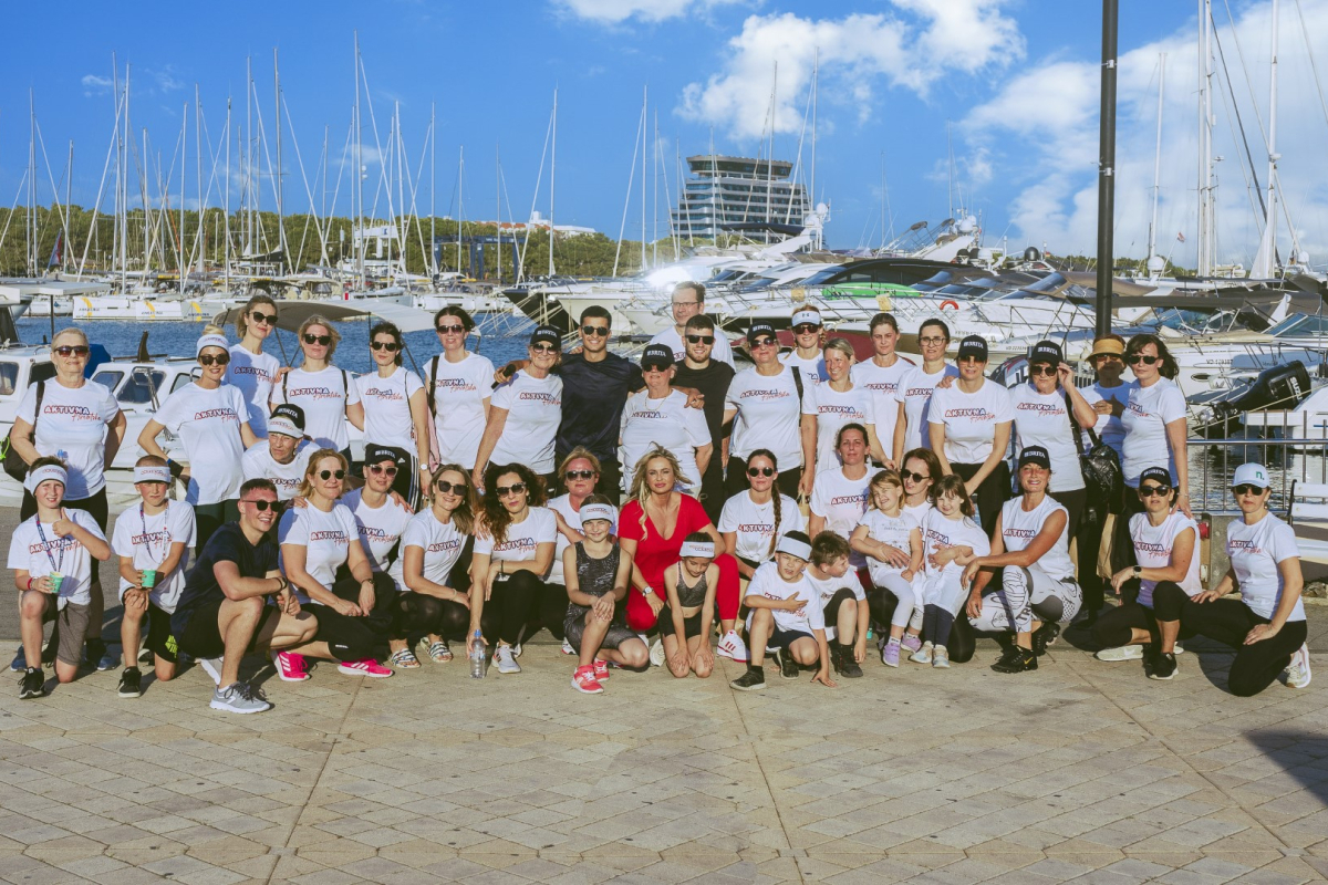 Velik odaziv na tradicionalni trening Aktivne Hrvatske u Vodicama