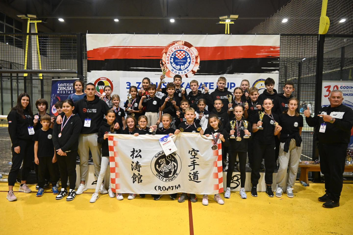 Karate klub "Okit Vodice" među tri najbolja na turniru u Mostaru