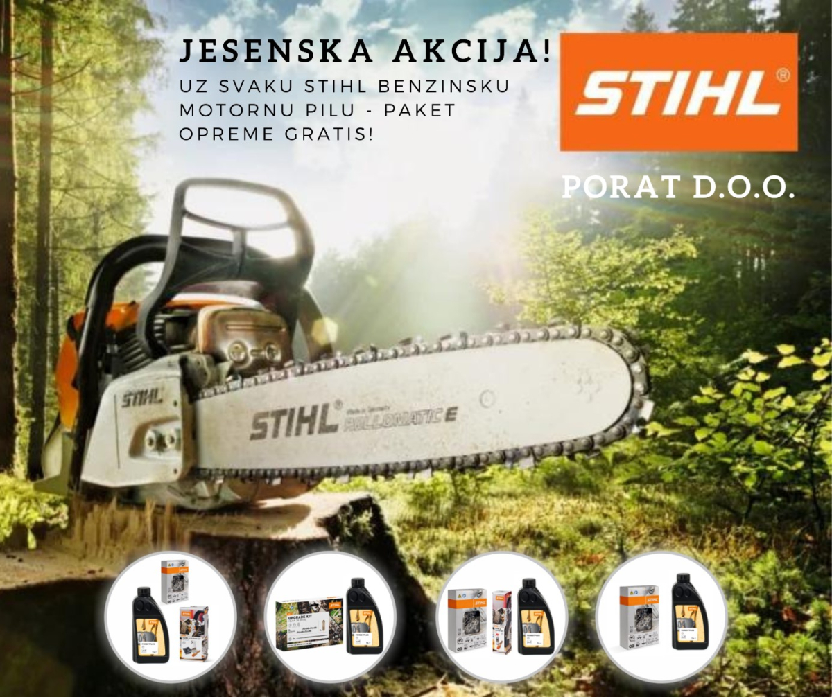 Pripremite se za hladne dane uz vrhunsku STIHL kvalitetu – akcija u trgovinama PORAT d.o.o.!