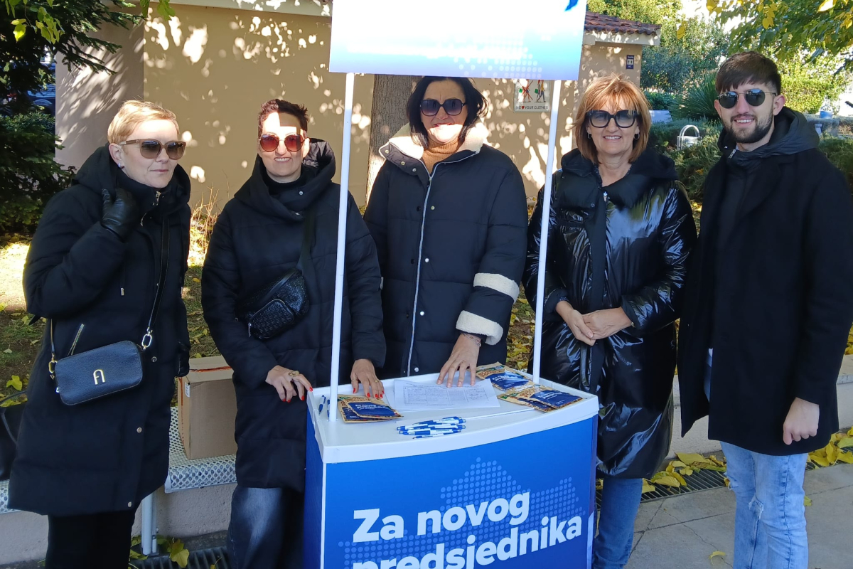 Započelo prikupljanje potpisa za predsjedničkog kandidata HDZ-a Dragana Primorca u Vodicama