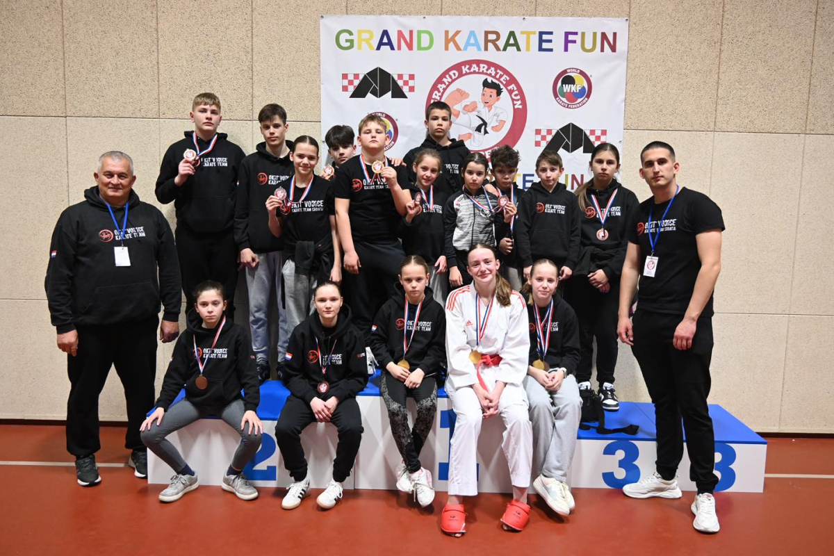 Karate klub ''Okit Vodice'' najbolji na turniru ''4. Grand karate fun'' u Zagrebu