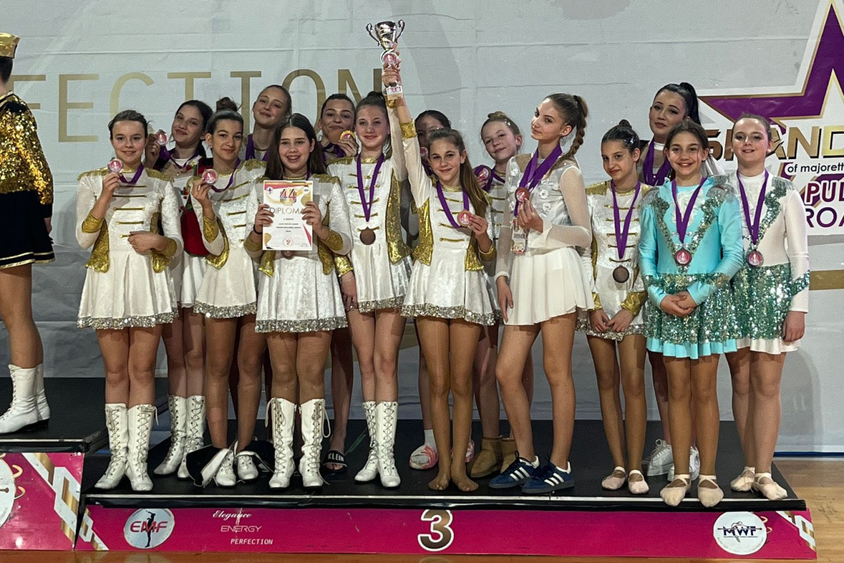 Uspjeh vodičkih mažoretkinja na Grand Prix turniru u Puli