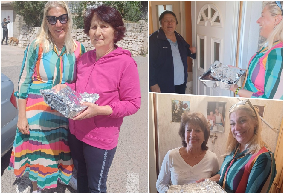 Humanost na djelu: Donacijom blagdanskog pečenja uljepšan Uskrs umirovljenicima Vodica