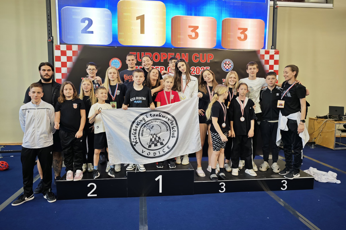 Veliki uspjeh TKD kluba Hrvatski branitelj dragovoljac: Mate Štefanac osvojio zlato na Europskom kupu