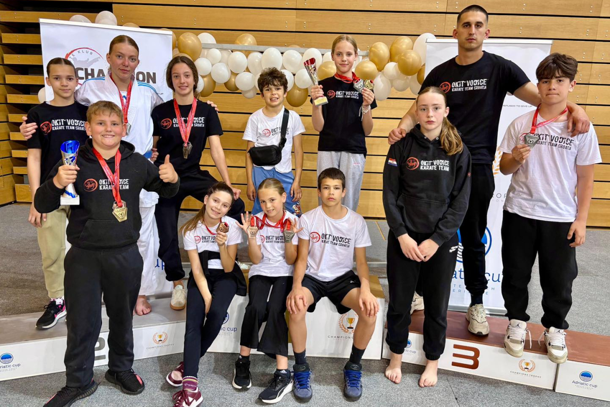 Novi uspjeh Karate kluba Okit Vodice na prestižnom natjecanju Champions trophy u Rijeci