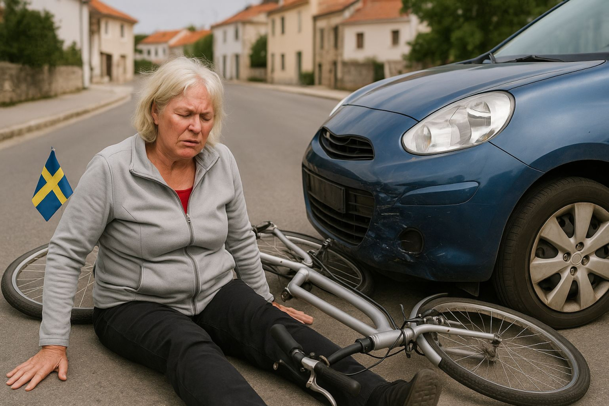 Biciklistica iz Švedske ozlijeđena u sudaru s automobilom u Tribunju