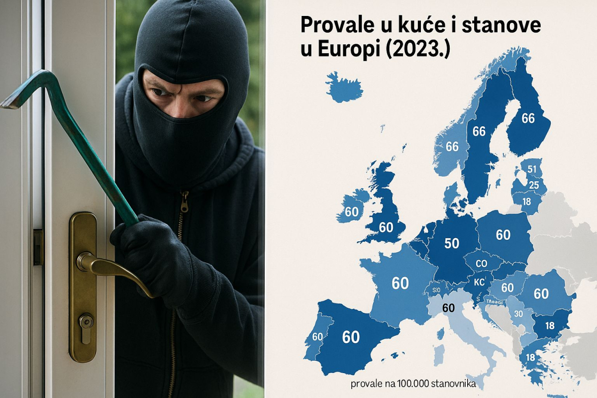 Hrvatska među sigurnijim zemljama po broju provala: policija savjetuje oprez