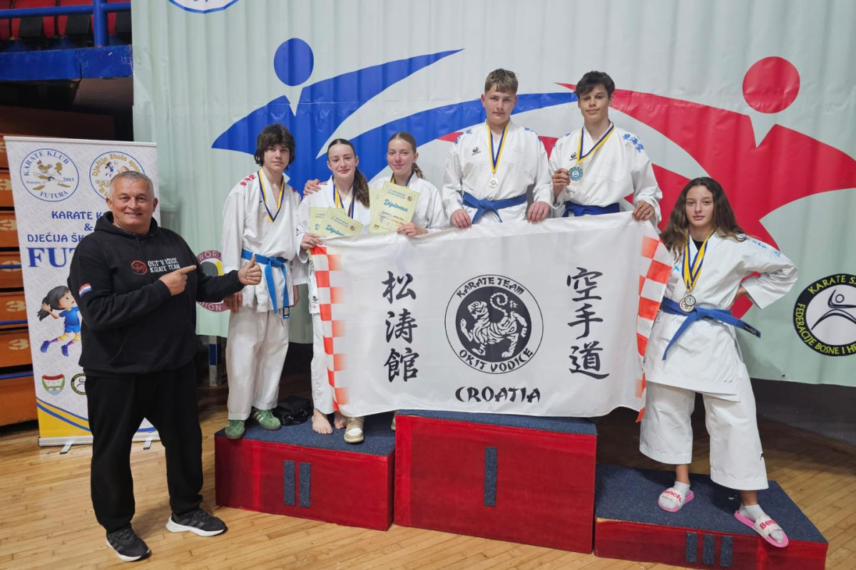 Nove medalje za Karate klub Okit Vodice: devet odličja s turnira u Bugojnu