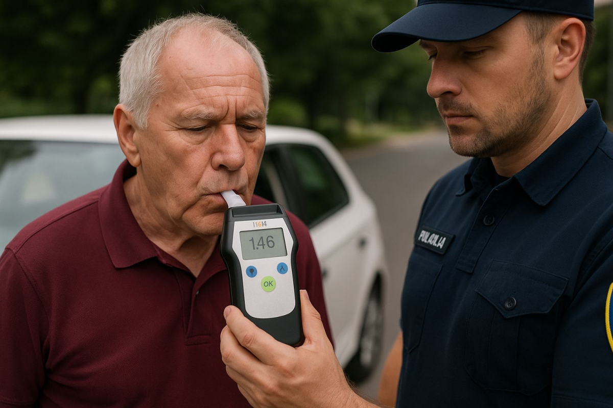 Policija PP Vodice zaustavila 74-godišnjaka s 2,04 promila: kažnjen s 1.500 eura i ostao bez vozačke