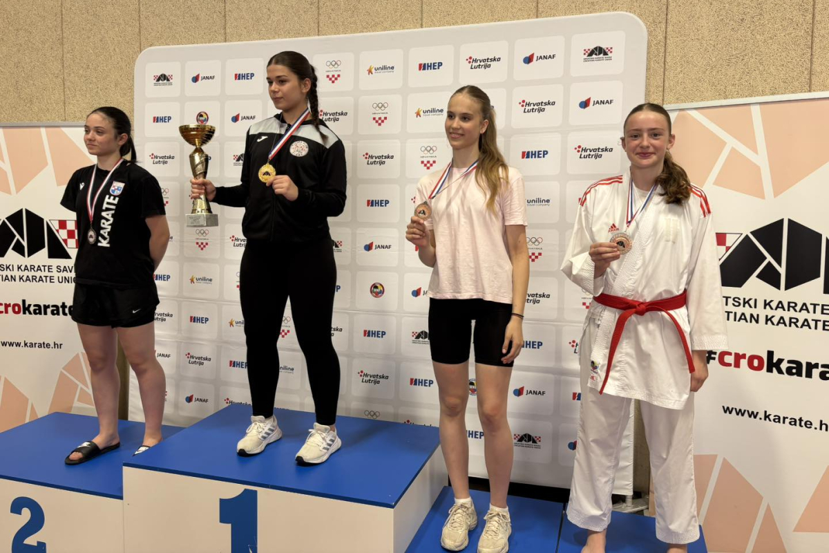 Elin brončana, Gabrijela peta: Novi uspjeh Karate kluba Okit Vodice na Prvenstvu Hrvatske