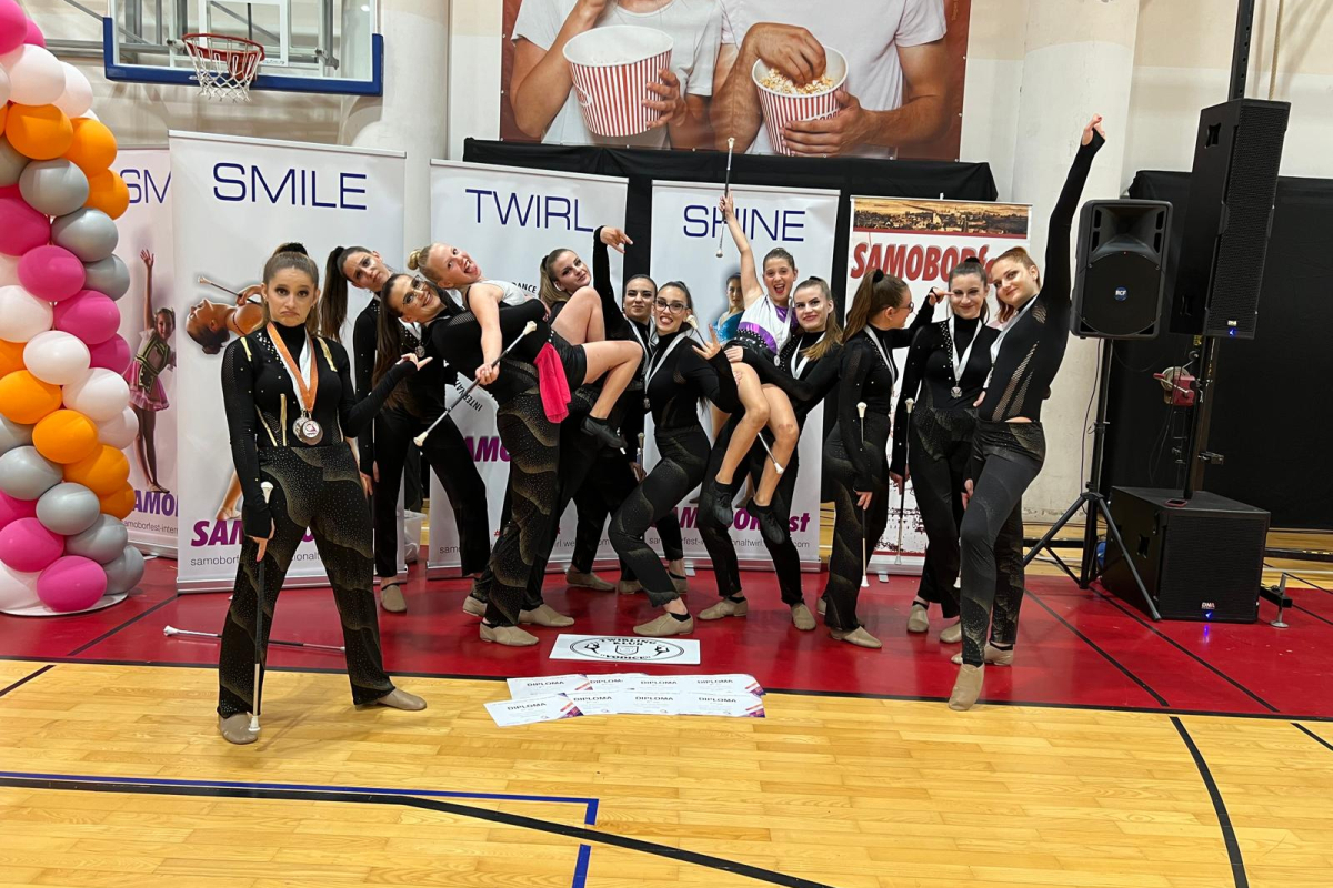 Twirling klub Vodice sudjelovao na Interdance festivalu u Samoboru „Samobor fest“