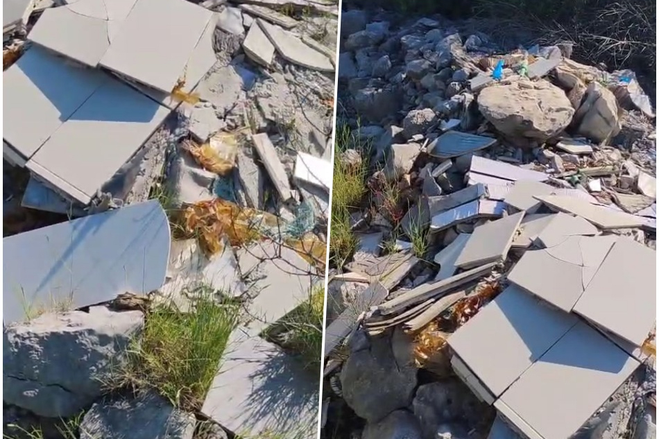 Građevinski otpad bačen u Zatonskoj, a reciklažno dvorište – doslovno par stotina metara dalje