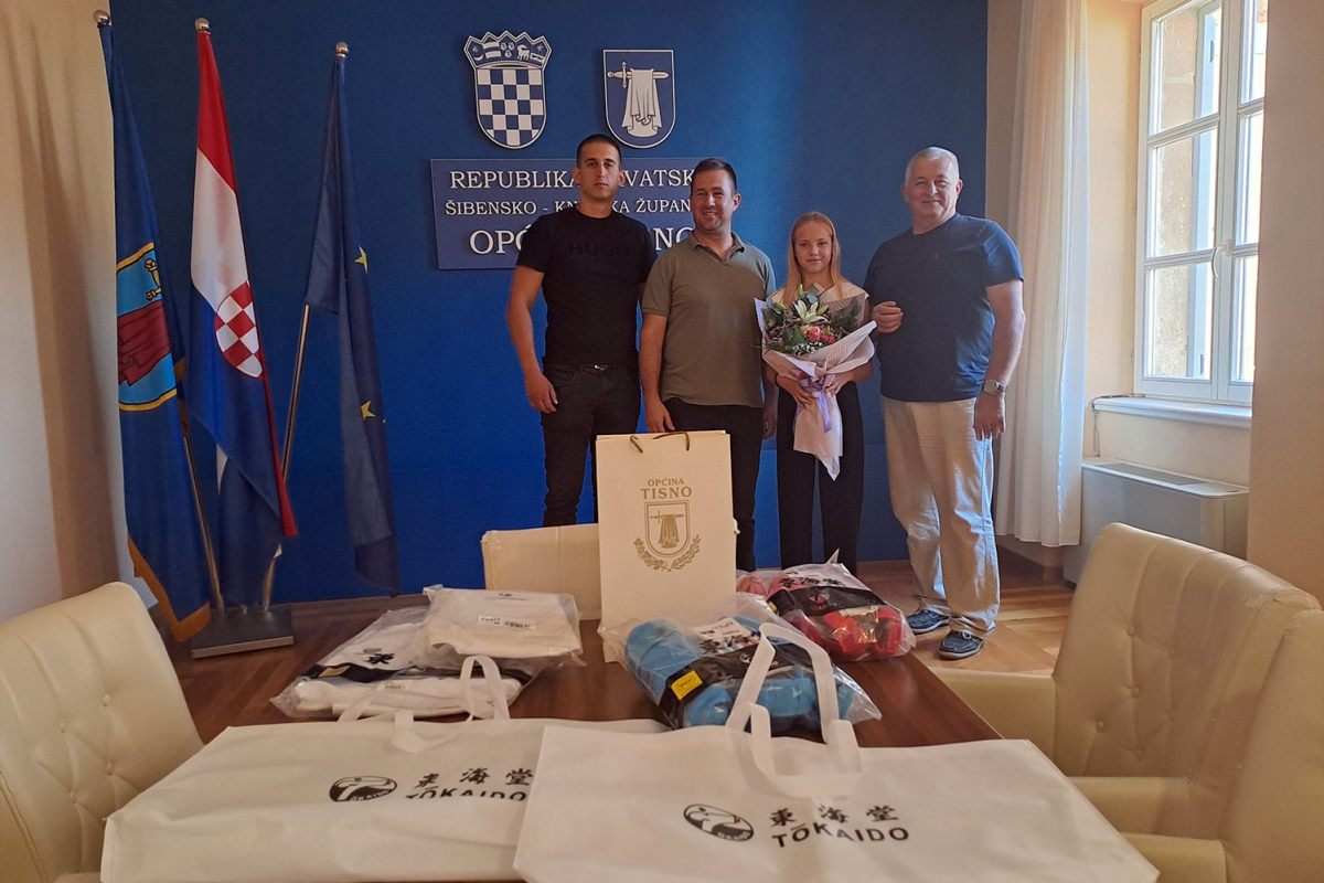 Načelnik Tisnog primio dvostruku balkansku prvakinju Lili Klarin