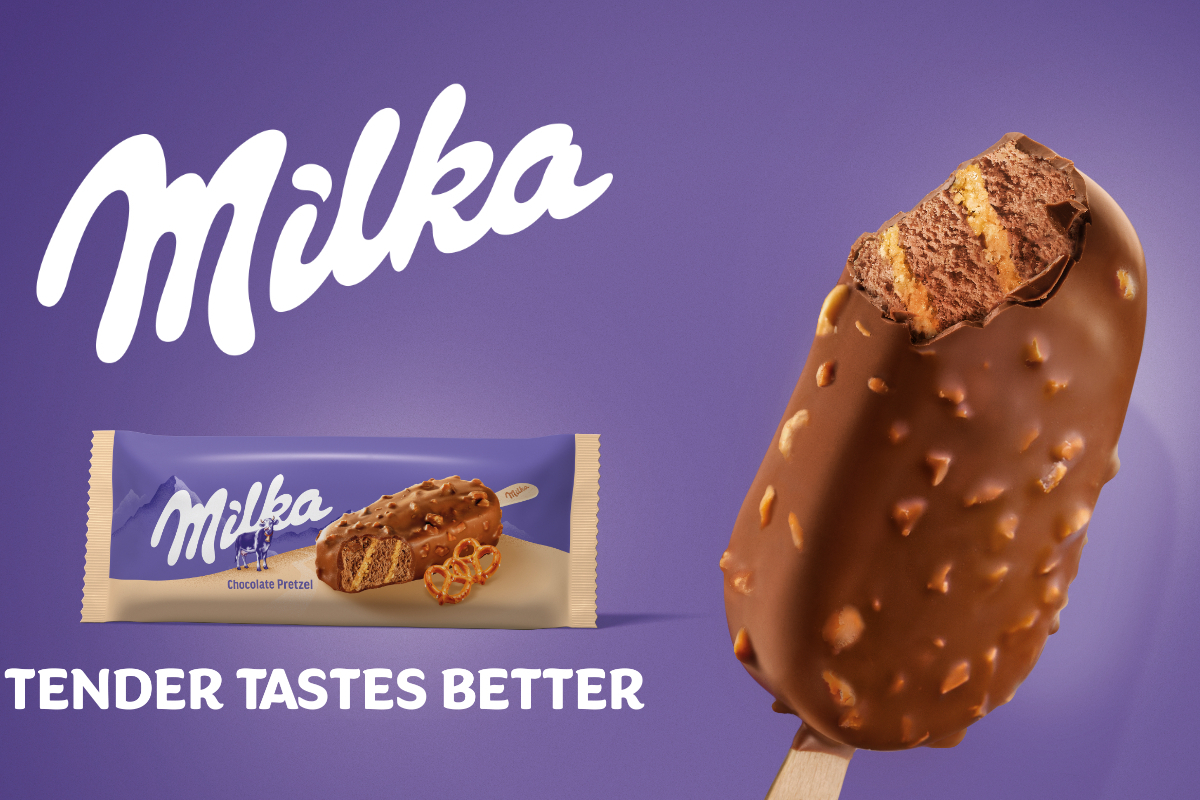 Milka sladoled s perecima – savršeni spoj slatkog i slanog