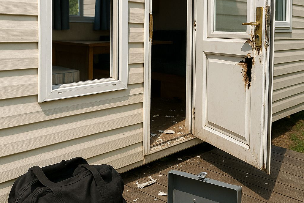 Provala u mobilnu kućicu u vodičkom kampu