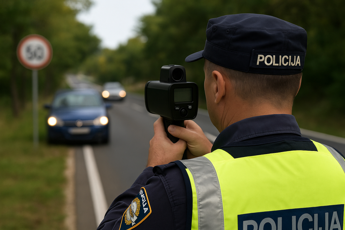 Vozi oprezno: danas policijska akcija kontrole brzine