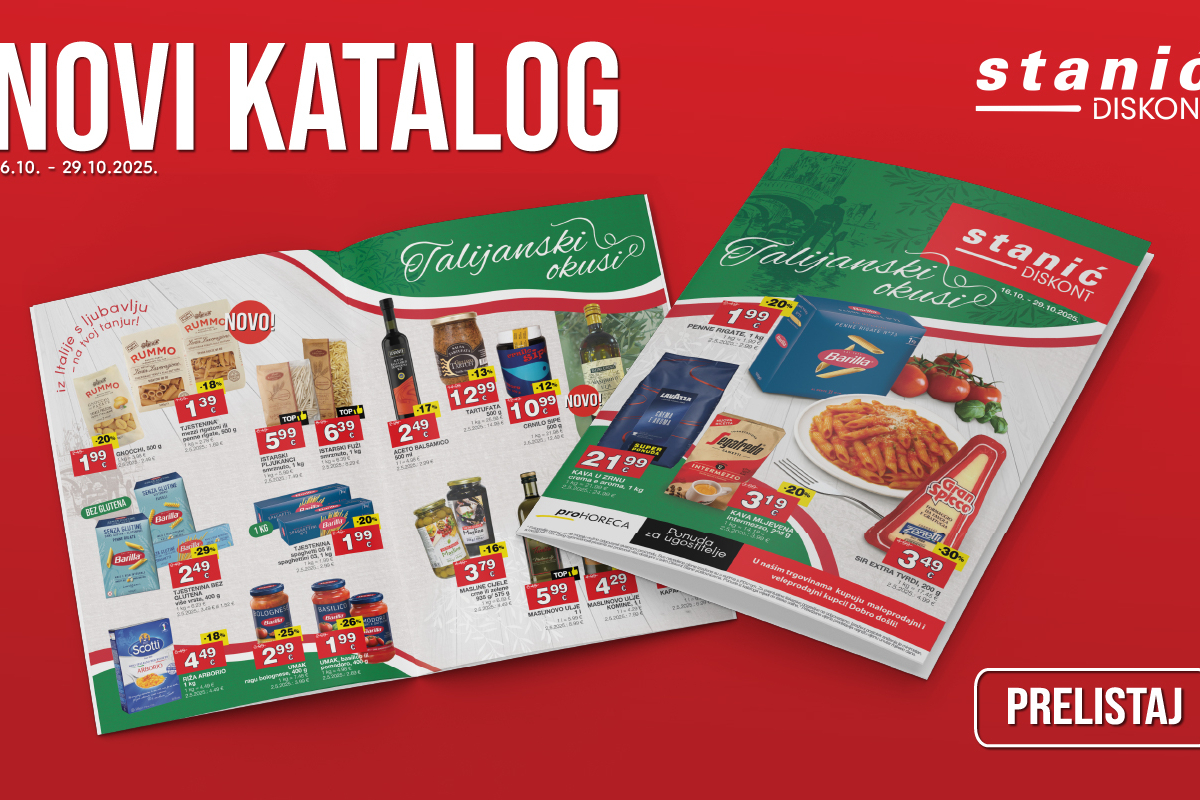 Okusi Italije stigli su Stanić Diskonte