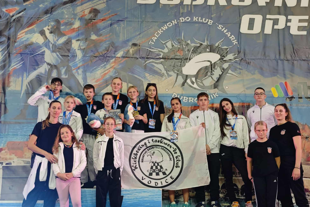 Taekwondo klub “HBD” Vodice osvojio 10 medalja na ITF Dubrovnik Openu