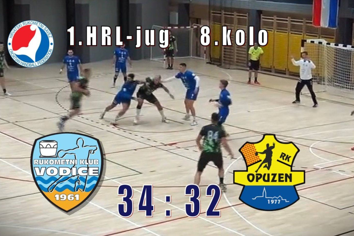 Rukometaši Vodica slavili protiv Opuzena u neizvjesnoj završnici