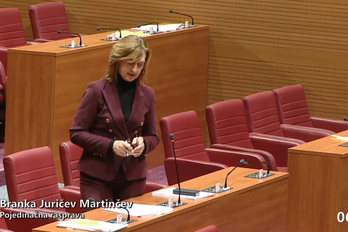 Rasprava o pirotehnici u Saboru: Branka Juričev Martinčev istaknula da problem nije zakon, nego njegovo kršenje