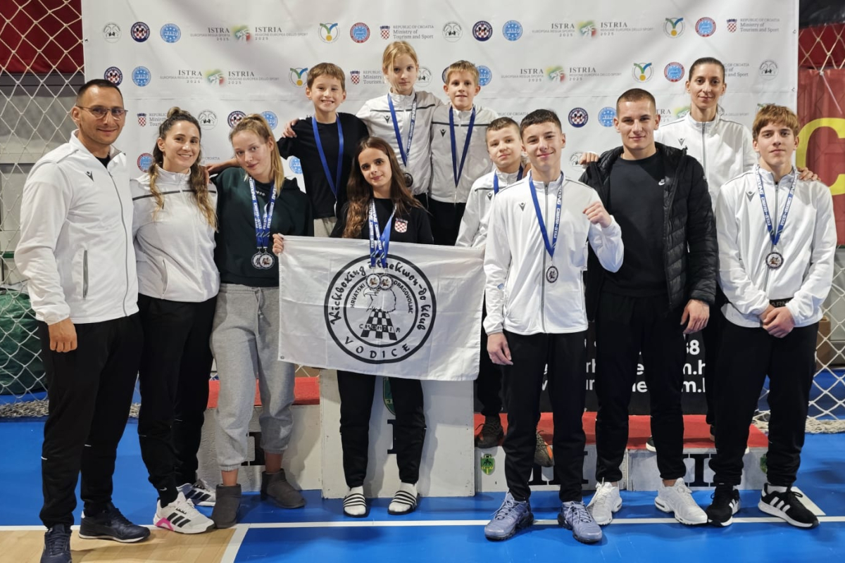 Borci kickboxing kluba HBD Vodice uspješno zaključili 2025. godinu nastupom na Croatia openu u Puli