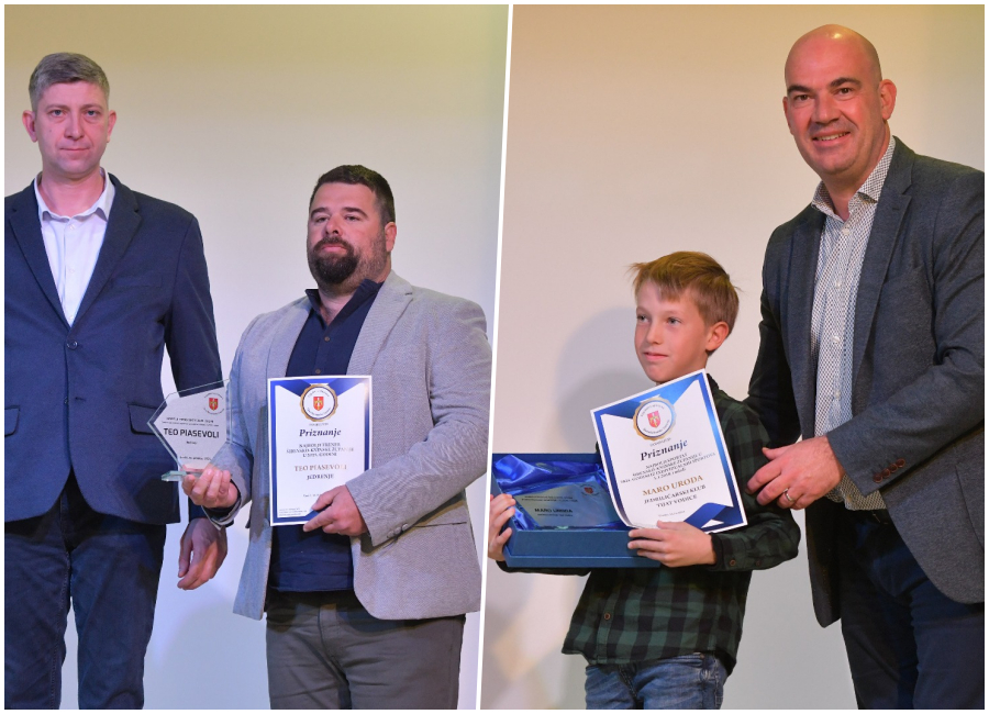 Teo Piasevoli i Maro Uroda: priznanja kao potvrda dugogodišnjeg rada i sportskog puta