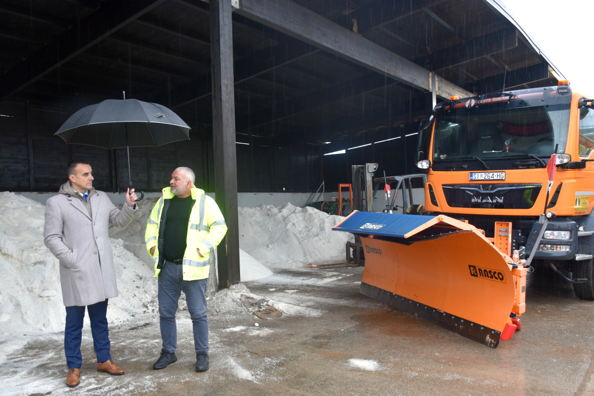 Župan Paško Rakić obišao Ceste Šibenik zbog najavljenih nepovoljnih vremenskih uvjeta