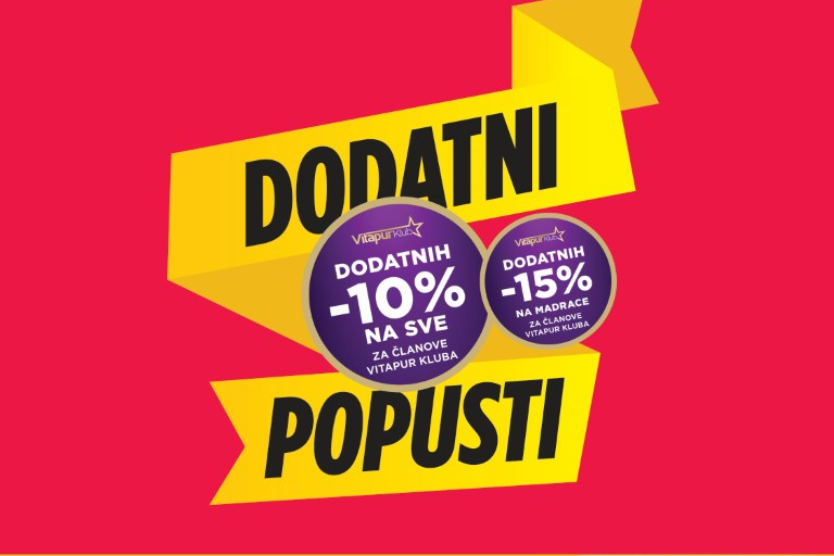 Dodatni popusti u Vitapur trgovini Sun park Vodice