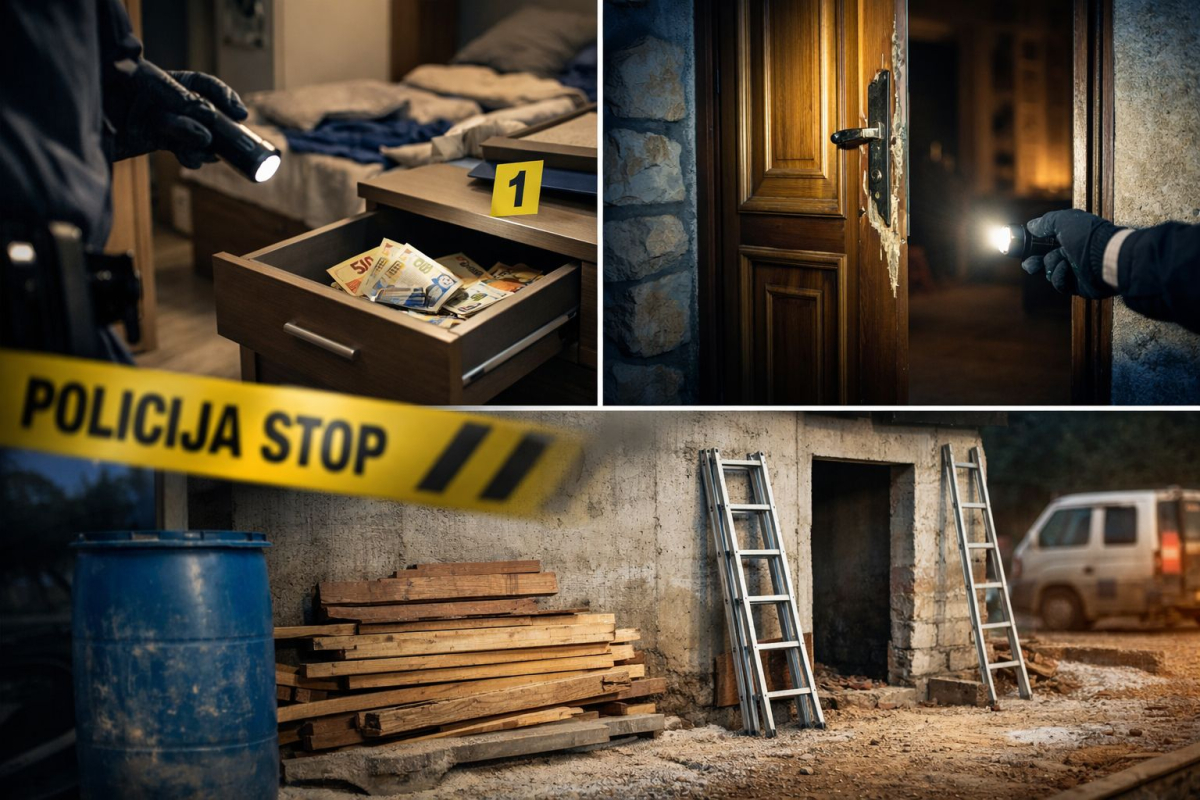 Serija provala na području Vodica i Srime, jedna završila bez plijena