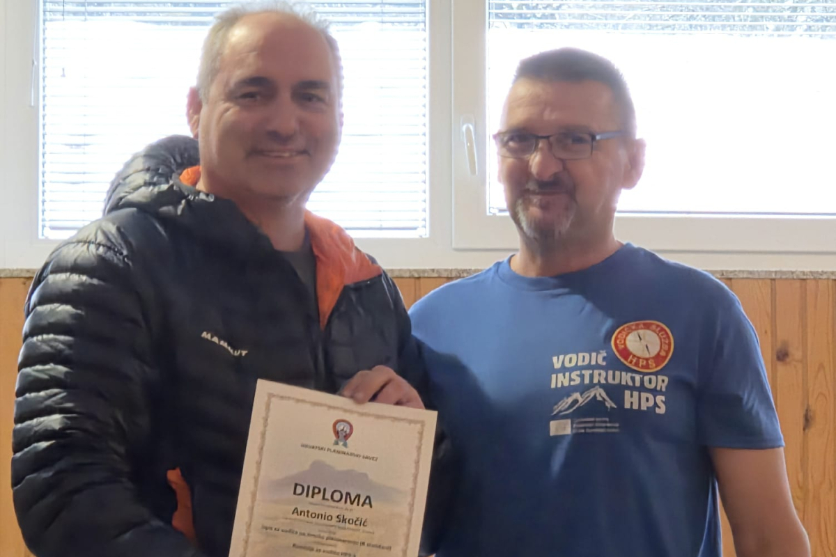 Antonio Skočić položio ispit za vodiča u zimskim uvjetima u Sloveniji