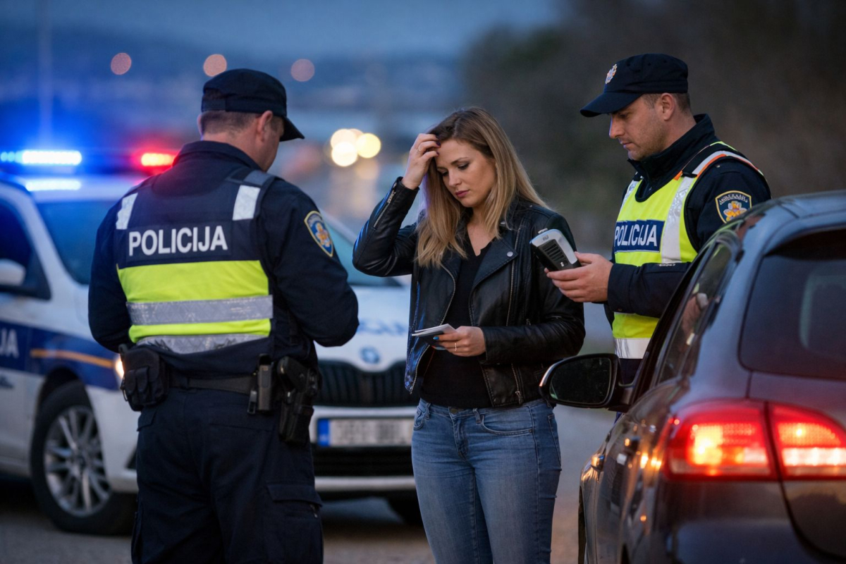 Prometna kontrola u Vodicama zaustavila vozačicu bez vozačkog ispita i pod utjecajem droga