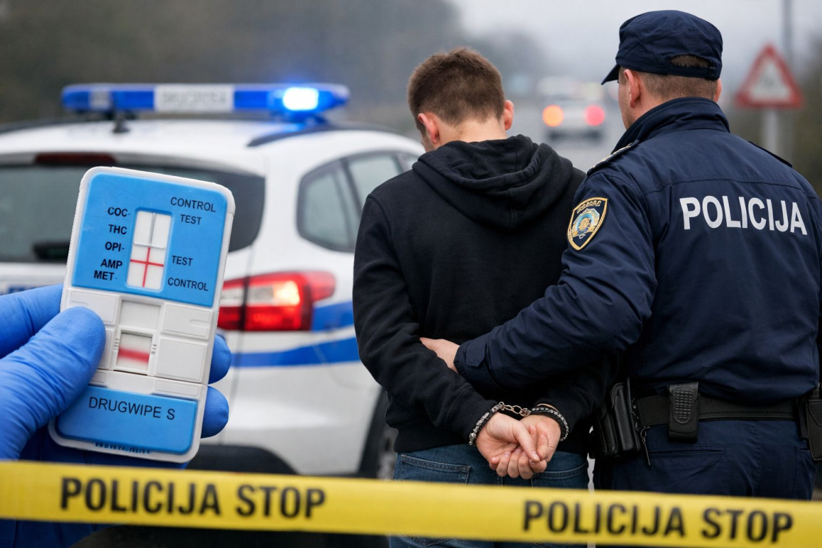 Policija u Vodicama zaustavila 23-godišnjaka, odbio vađenje krvi nakon pozitivnog testa na drogu