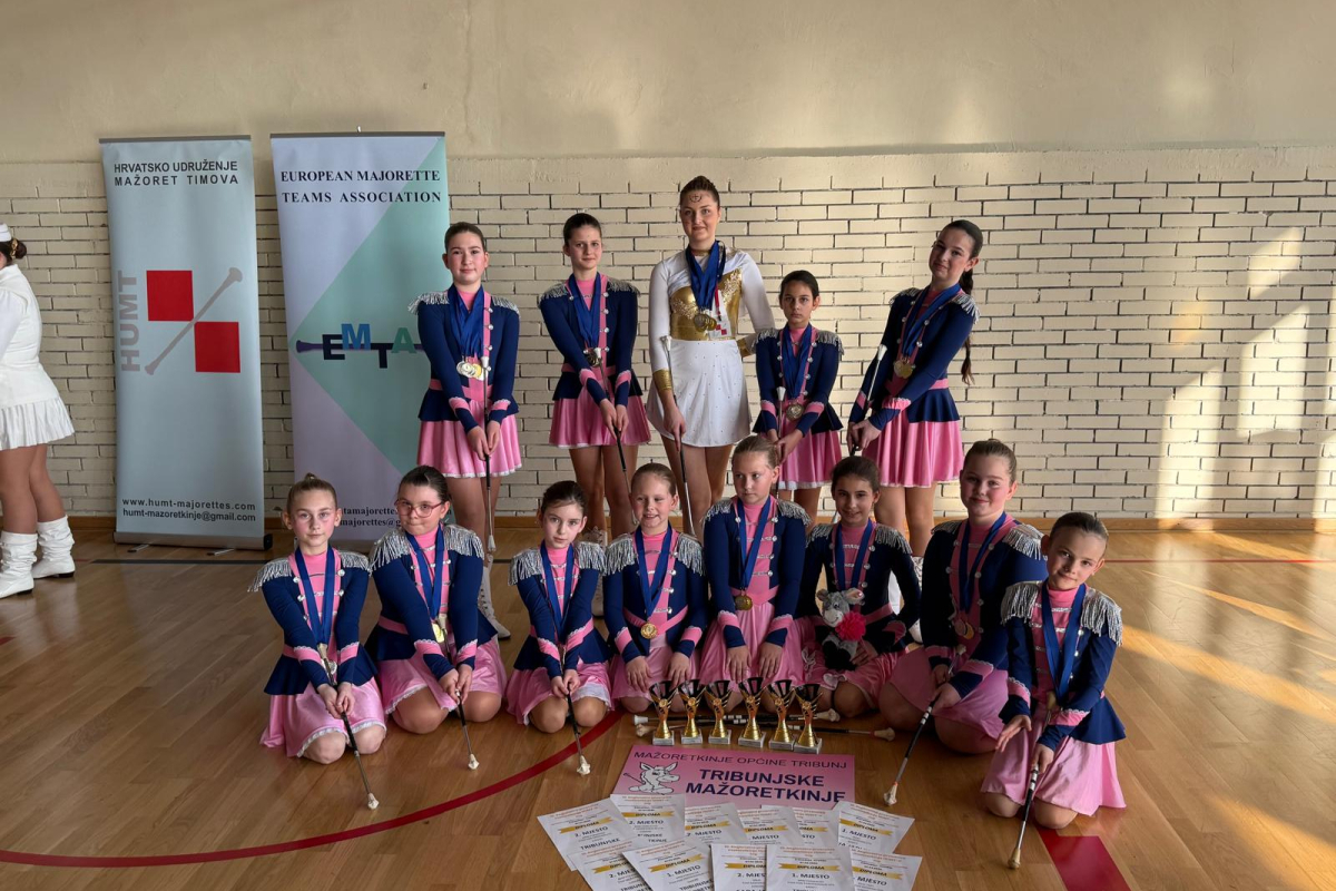 Tribunjske mažoretkinje ostvarile izvrsne rezultate na regionalnom prvenstvu