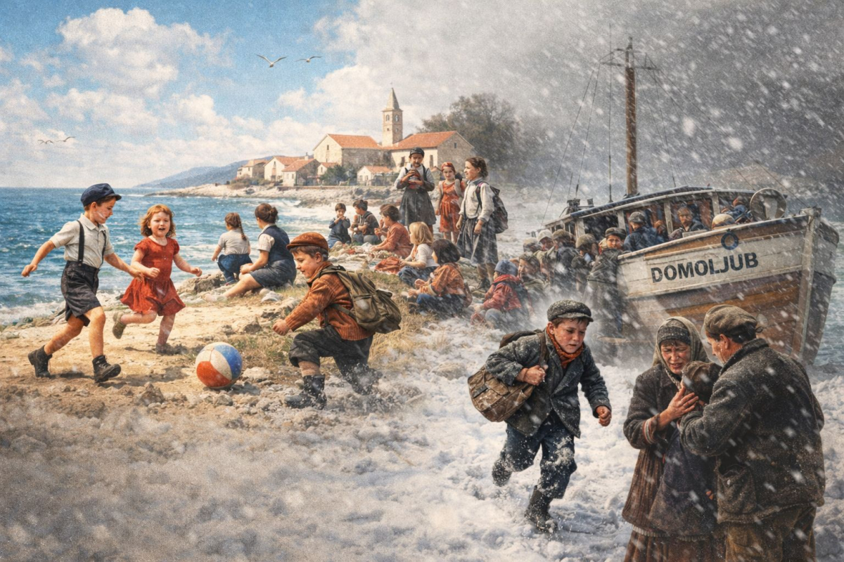 Kako su vodički školarci nekad pozdravljali proljeće: snijeg, bura i trk kući