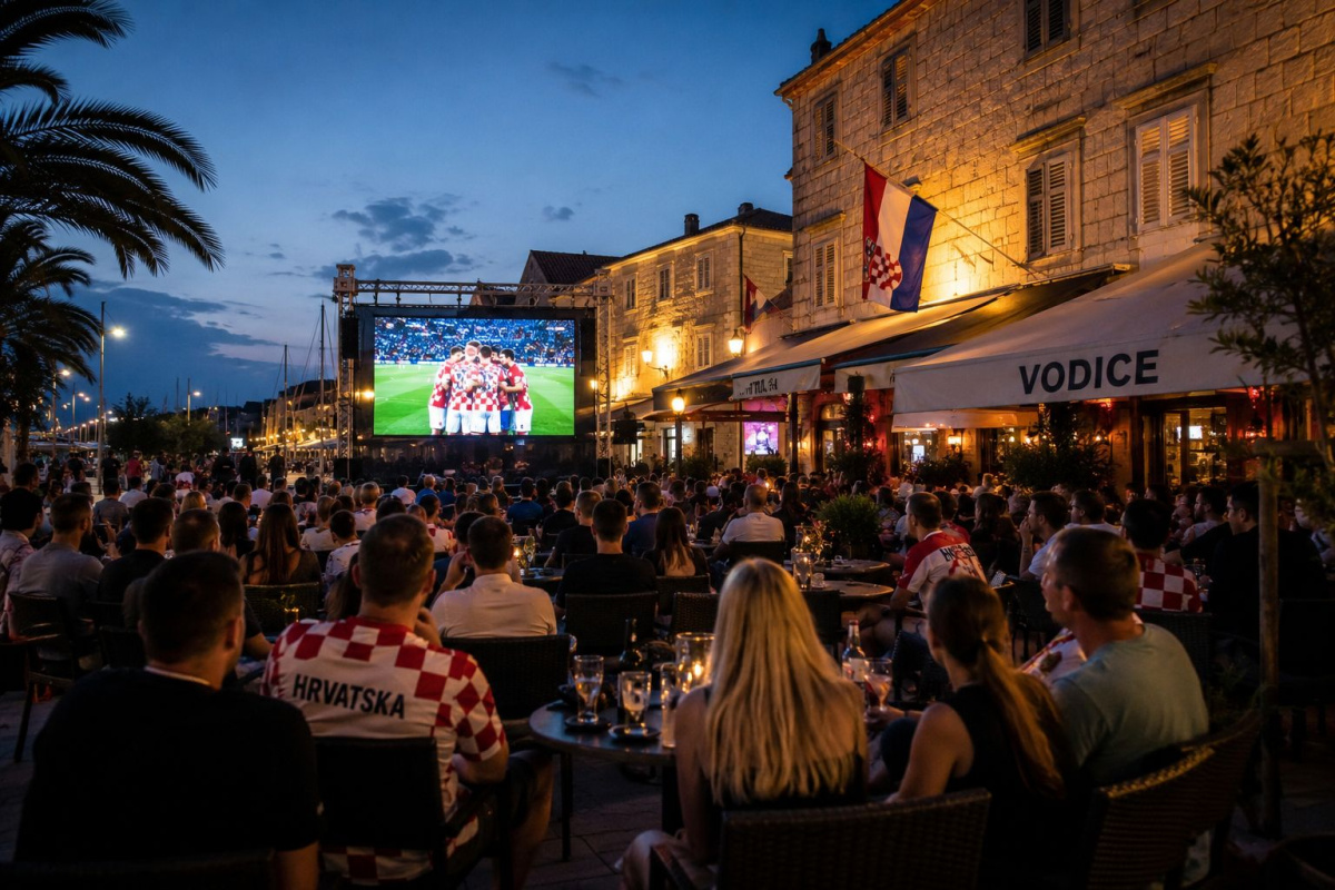 Ugostitelji u centru Vodica mogu raditi do 4 sata ujutro za vrijeme utakmice Hrvatska – Panama