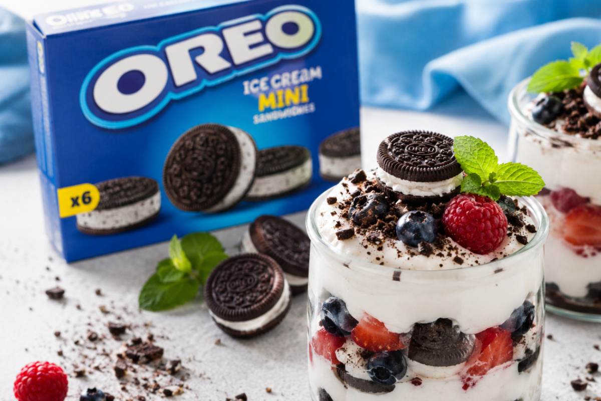 Oreo Sandwich “ice cream jar” s voćem