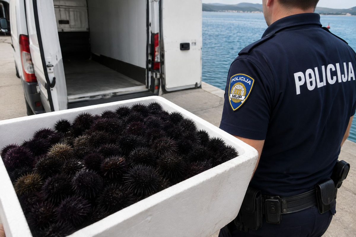 Policija zaustavila hladnjaču u Sovlju i pronašla 140 kilograma morskih ježinaca