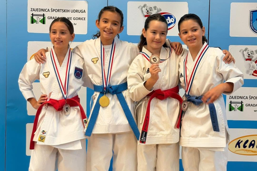 Tri zlata i ukupno sedam medalja za Karate klub Okit Vodice