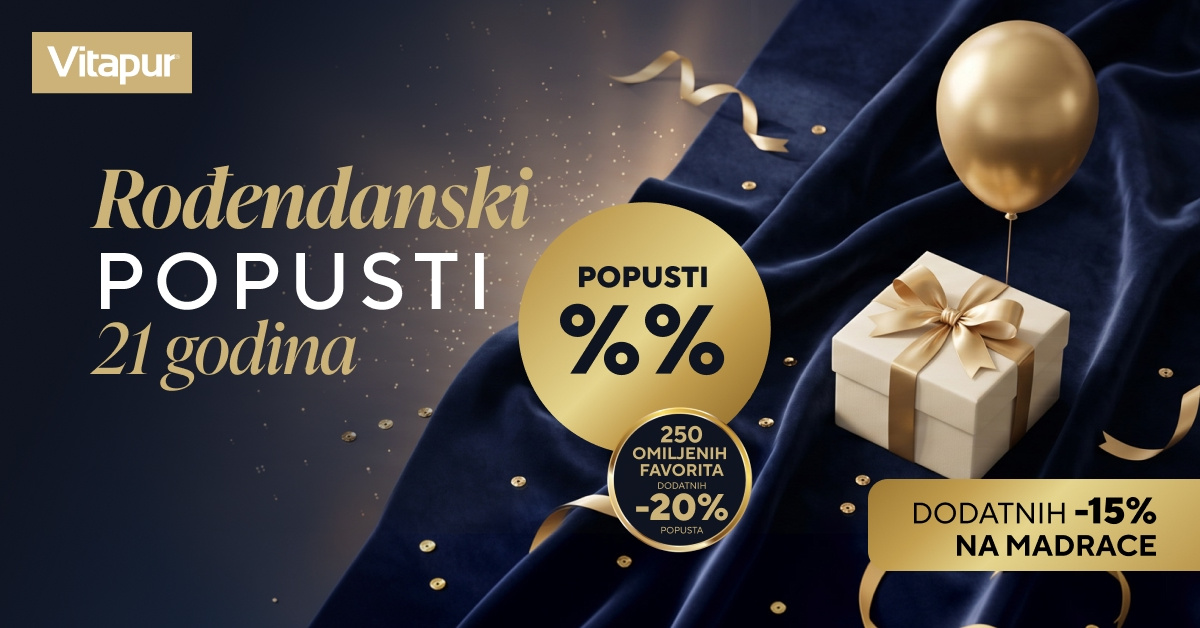Vitapur slavi 21. rođendan uz velike popuste i posebne pogodnosti!