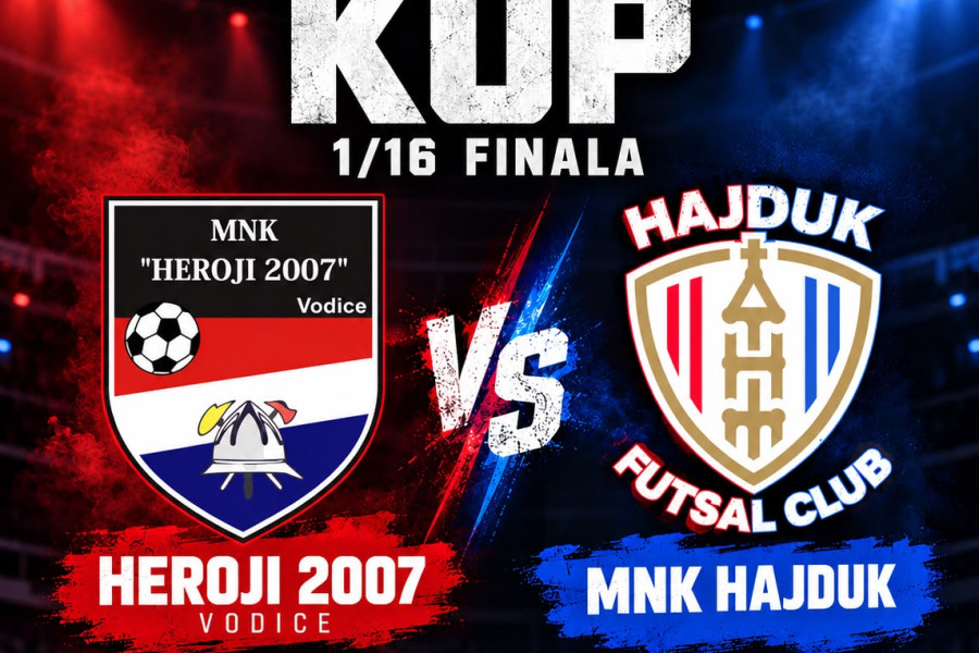 Veliki futsal spektakl u Vodicama: Heroji 2007 u Kupu dočekuju splitski Hajduk!